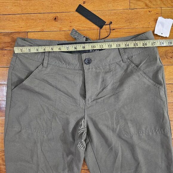 Joe's Jeans Ankle Pants Size 29 Midi Rise Green Slim Leg - Picture 6 of 11